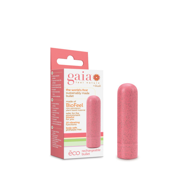 Gaia Eco Rechargeable Bullet Vibe Blush