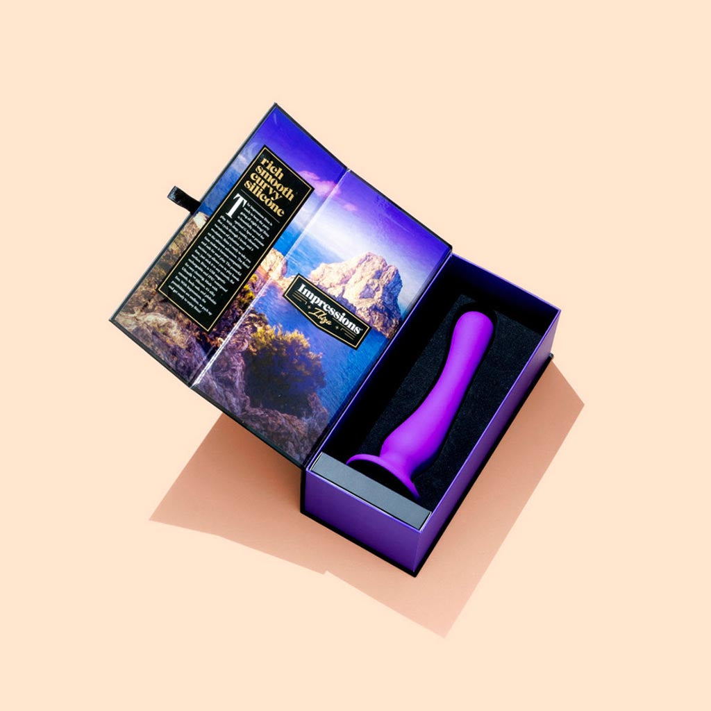 Impressions Ibiza Vibrating Dildo - Plum