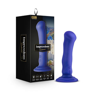 Impressions Santorini Vibrating Dildo - Blue