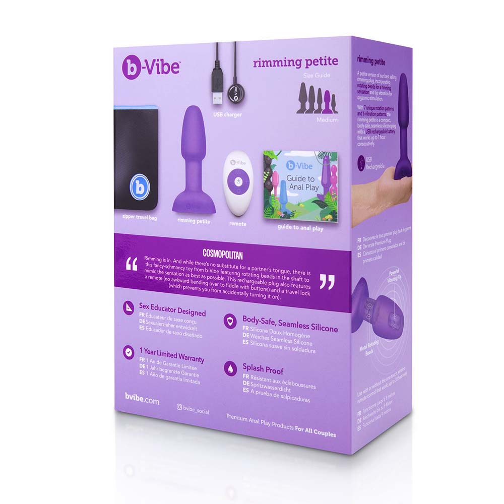 Rimming Petite Vibrating Butt Plug B-Vibe