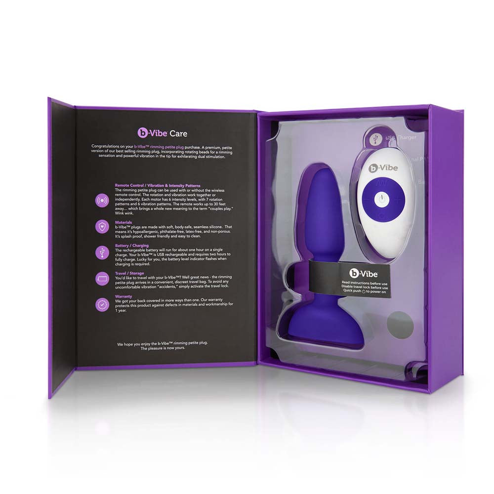 Rimming Petite Vibrating Butt Plug B-Vibe